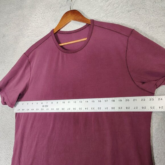 Lululemon License To Move T-Shirt Men's L? (46" Chest) Burgundy Athletic Tee - Picture 5 of 7
